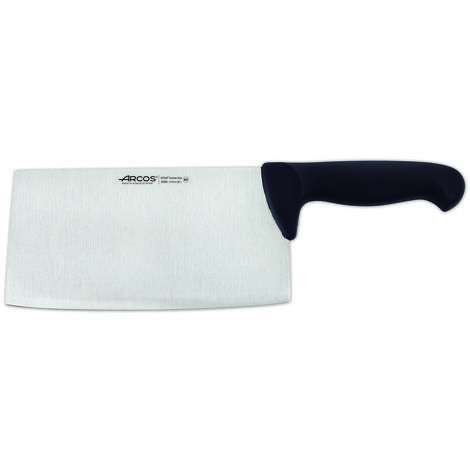 Macheta Arcos Couleur - Prof 298625 en acier inoxydable Nitrum et mango feuille de polypropylène jaune ergonomique de 21,5 cm, et 3 mm d'épaisseur dans un étui.