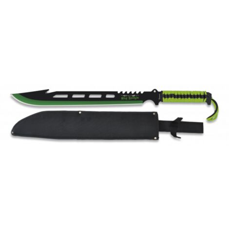 MARTINEZ ALBAINOX Machete Cortacañas Albainox Mad Zombie con foglia di 40 cm e mango con incordatura verde 32436