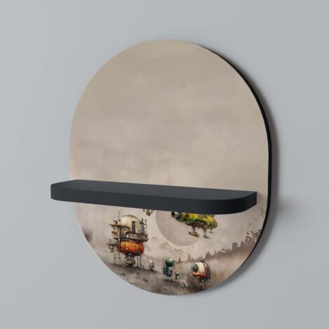 MACHINARIUM MACHINES Mensola ovale nera