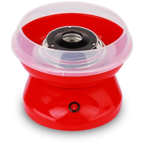 Machine à barbe à papa électrique automatique, mini, rouge, pour usage domestique et enfants
-lsw