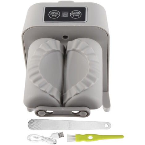 Machine à Boulettes Automatique, Moule à Ravioli Électrique avec Accessoires, Appareil à Dumplings Facile d'Utilisation, Outil Culinaire Gris pour Maison