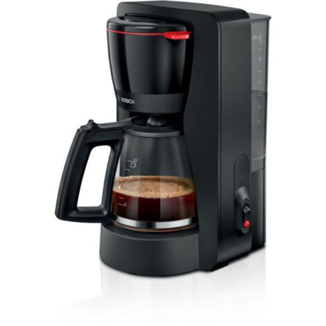 Machine a Cafe - Cafetiere Electrique Filtre - BOSCH - TKA2M113 MyMoment - Noire - Capacité 1,25L - verseuse verre - systeme anti-gouttes