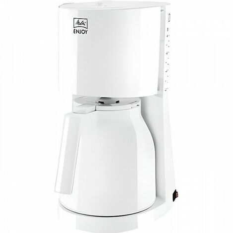 Machine a Cafe - Cafetiere Electrique  filtre MELITTA Enjoy II Therm - Blanc - 12 tasses - 1000W