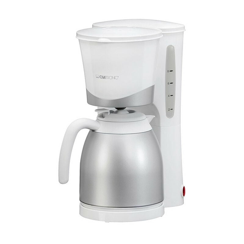 Clatronic - Cafetière thermos 8-10 tasses 1L ka 3327 Blanc