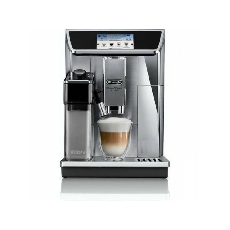 Delonghi - Machine a Cafe expresso automatique avec broyeur PrimaDonna Elite ecam 650.75.MS - Inox