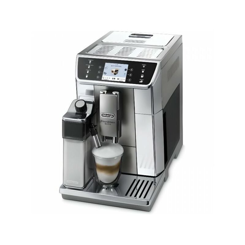 Delonghi - Machine a Cafe expresso avec broyeur ECAM650.55.MS - Connecté - PrimaDonna Elite - Gris