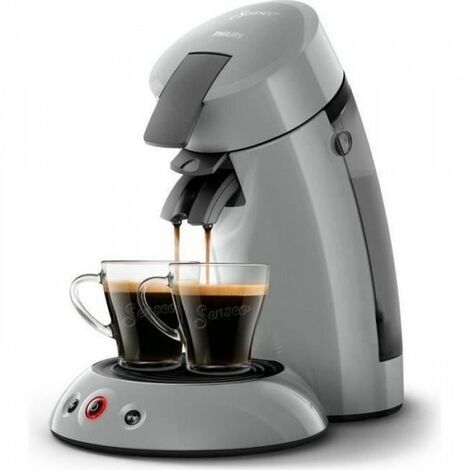 Machine a Cafe  dosette SENSEO ORIGINAL Philips HD6553/71, Booster d'arômes, Crema Plus (mousse plus dense), 1 a 2 tasses, Gris