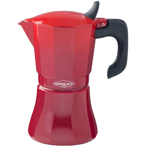 ''MACHINE À Café En Aluminium De 6 Tasses Modele: ''''PETRA'''' Oroley Couleur Rouge.''