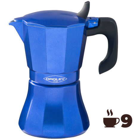 Machine À Café En Aluminium De 9 Tasses Modele:  PETRA  Oroley Couleur Bleu. - Oroley