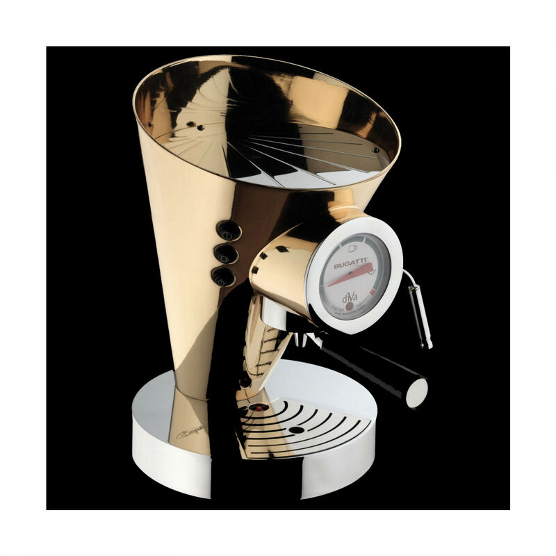 Bugatti - Machine à café expresso Diva Gold couleur Gold