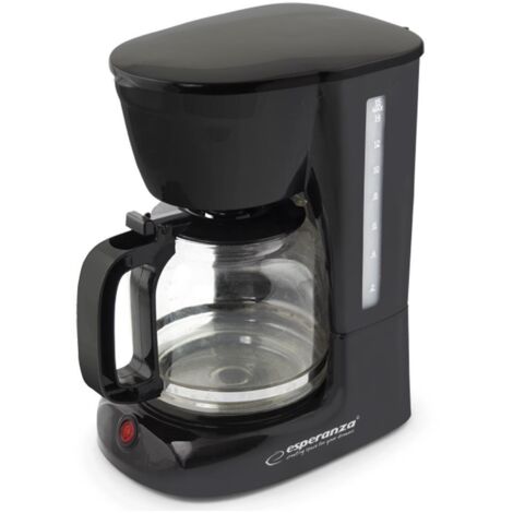 Machine à café filtre Arabica Esperanza EKC005 1,8 l noire