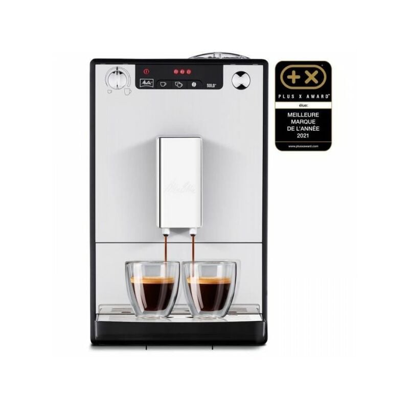 Machine a Cafe broyeur a grain Melitta Solo - Argent