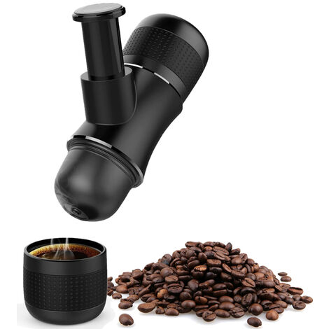 Machine à café à capsules Portable, maison, voiture, double usage,  auto-chauffante, pour l'extérieur, voyage, allume-cigare USB - AliExpress