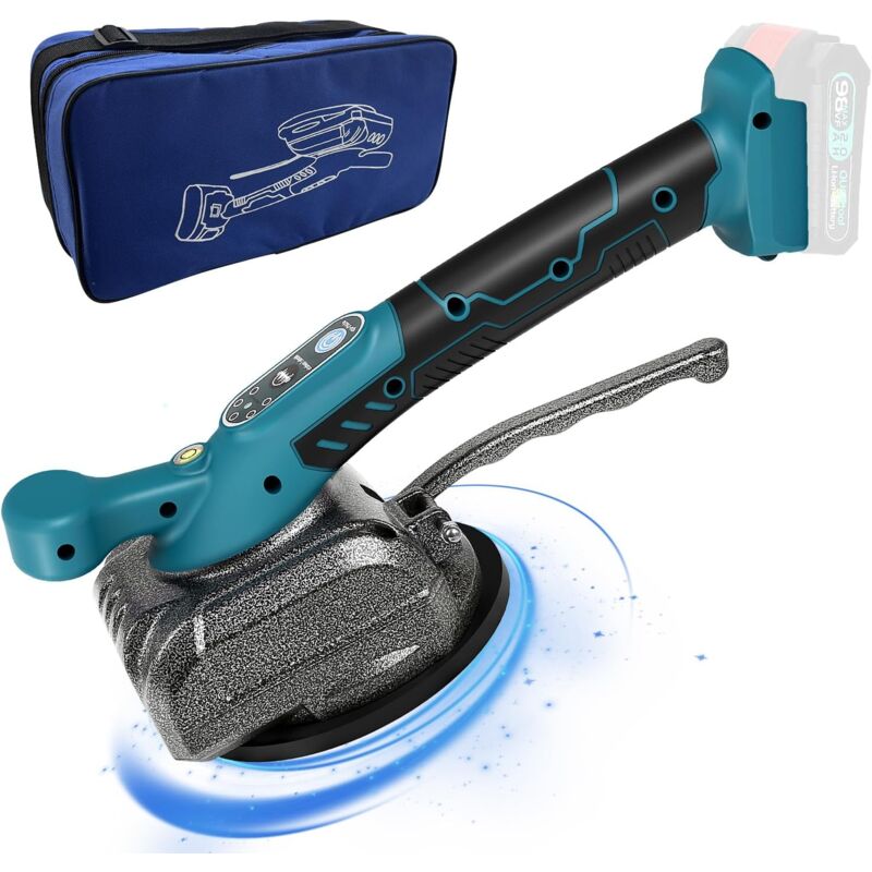 Machine à carreler pour, vibrateur de carrelage électrique avec ventouse de 4,7 x 4,7 pouces, 5 vitesses réglables, capacité de 80 kg, machine à