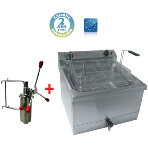 Machine a Churros - 18 Litres + Doseur à chichis - Sofraca