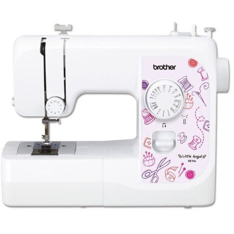 Machine à coudre automatique 14 points – Éclairage LED – Bras libre pour projets tubulaires – Poids 5.1 kg – Électrique – Brother - KE14S