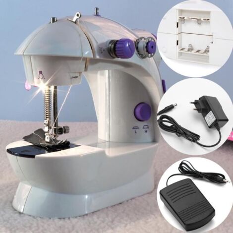 Machine à Coudre Couture Electrique Ménage Table Mercerie Tailleur LED Eclairage