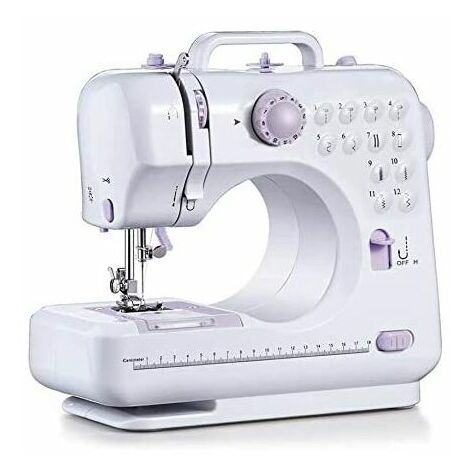 Machine à coudre électrique avec 12 aiguilles Machine à coudre Home Travel DIY Cadeau pour enfants et adultes