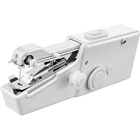 Machine à coudre électrique portable Mano Mini débutants ABS Blanc kit 8 fils et accessoires