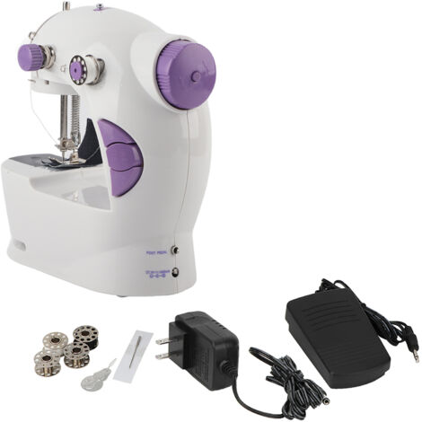 Machine à Coudre Électrique Portable Mini Multifonction avec Lampe (Prise US 100-240V)