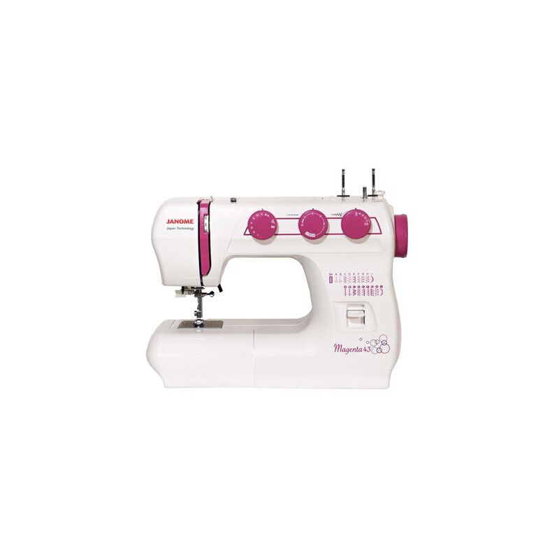 Machine à coudre Janome Magenta 43 60 w Blanc et Rose