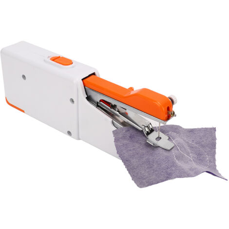 Machine à Coudre Mini Portable Orange - Machine à Coudre Électrique Compacte pour Couture à Domicile et Déplacements
