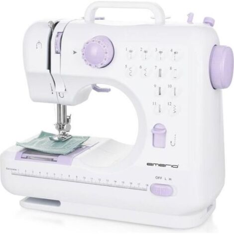 Machine à coudre SEW-121820 - 12 programmes - Coupe-fil - Enfileur simplifié