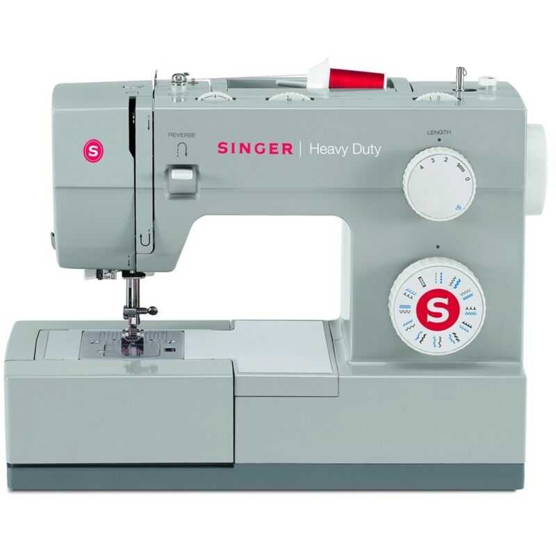 Singer 4423 Heavy Duty Nähmaschine (90 Watt, 23-Stiche, Freiarmnähen, Grau)
