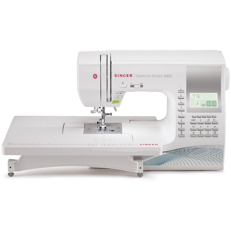 Machine à coudre Singer 9960 Quantum Stylist, blanche