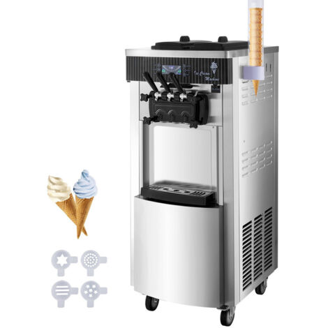 Machine à crème glacée 20-28 L/h Machine à crème glacée Glace 3 parfums