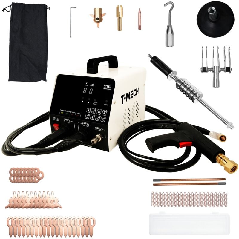 Monster Shop - Machine à Débosseler 3KW Soudage Goujon Auto Véhicule Voiture Carrosserie Réparation Puissante Professionnel Soudeuse Métal 220V