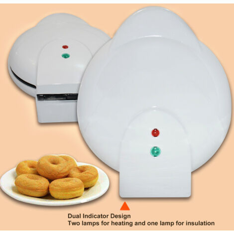 Machine à Donuts Mini Blanche Antiadhésive - Friteuse à Beignets Style Moderne, Prise UE 220V