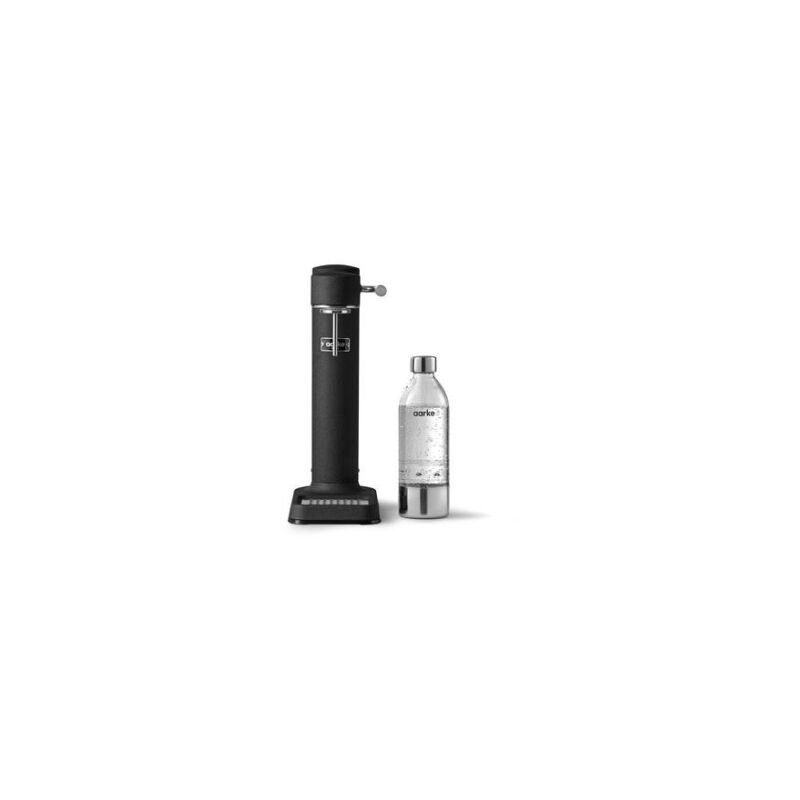 Aarke - Machine à eau pétillante Carbonator 3 Noir avec une bouteille pet incluse