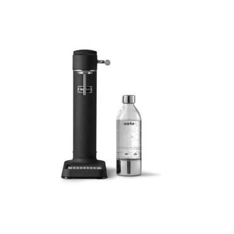 Machine à eau pétillante Aarke Carbonator 3 Noir avec une bouteille PET incluse