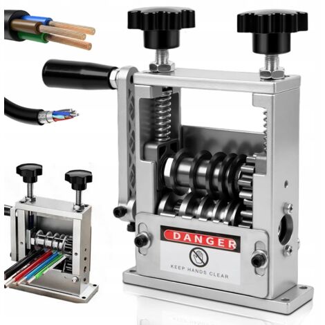 Machine à écorcer pour dénuder l'isolant des fils électriques de 3 à 17 mm