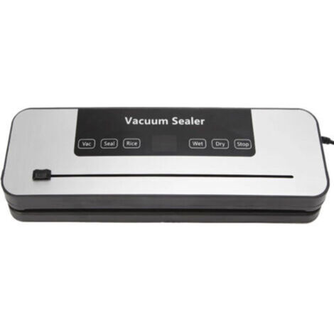 Machine à emballer sous vide, 6 en 1, avec affichage numérique LED, compte à rebours, programme de soudage, mode de scellage, riz, humide, sec pour tout type d'aliment,contient 10 sachets