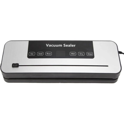 Machine à emballer sous vide, 6 en 1, avec affichage numérique LED, compte à rebours, programme de soudage, mode de scellage, riz, humide, sec pour tout type d'aliment,contient 50 sachets