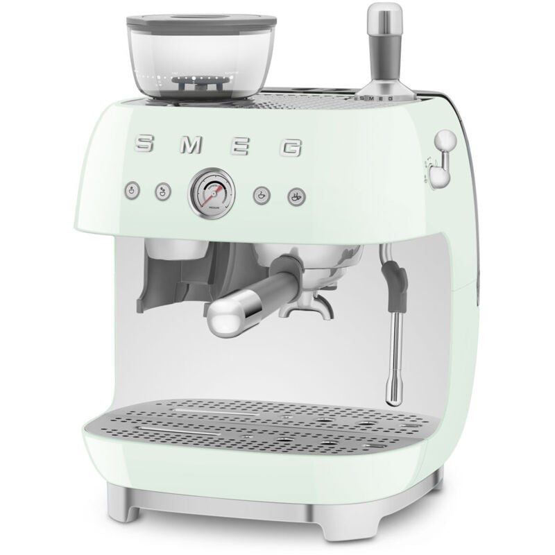 Machine à expresso avec broyeur 20 bars vert d'eau Smeg EGF03PGEU