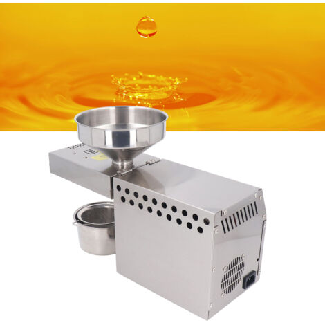 Machine à Extraction d'Huile Automatique Pour Noix et Graines 220V EU Commerciale Ménage Stainless Steel