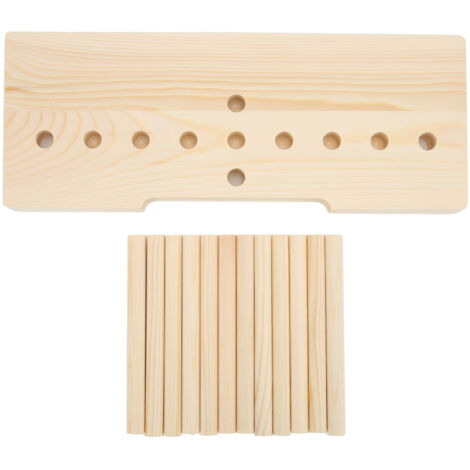Machine à fabriquer des nœuds en bois réglable multi-tailles - Kit de création d'arcs DIY avec planche et baguettes pour activités manuelles