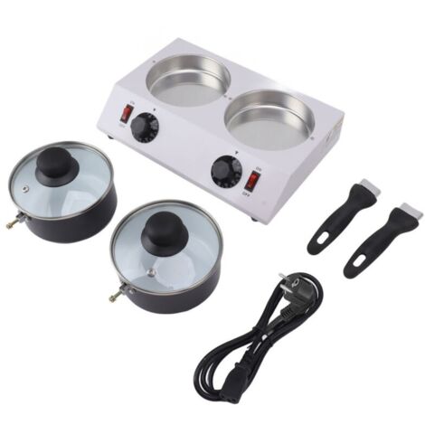 Machine à fondre le chocolat, 2 réservoirs, température constante, Pot de trempe électrique pour la cuisson en cuisine, 80W, prise ue, 220V