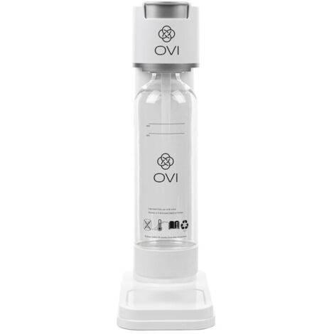 Machine à gazéifier l eau - Ovibul - Blanc - Sans filtration compatible cartouches CO2 standard