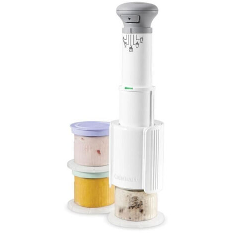 Machine a glace CUISINART - ICEFD10E - 250 W - 3 x 240 ml - Blanc