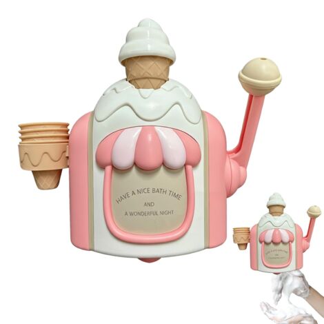 Machine à Glace de Bain  Jeu d'eau Éducatif et d'Imitation  Créateur de Bulles pour Le Bain - pour 4 Ans Et Plus Jeux Intérieur Piscine Maison