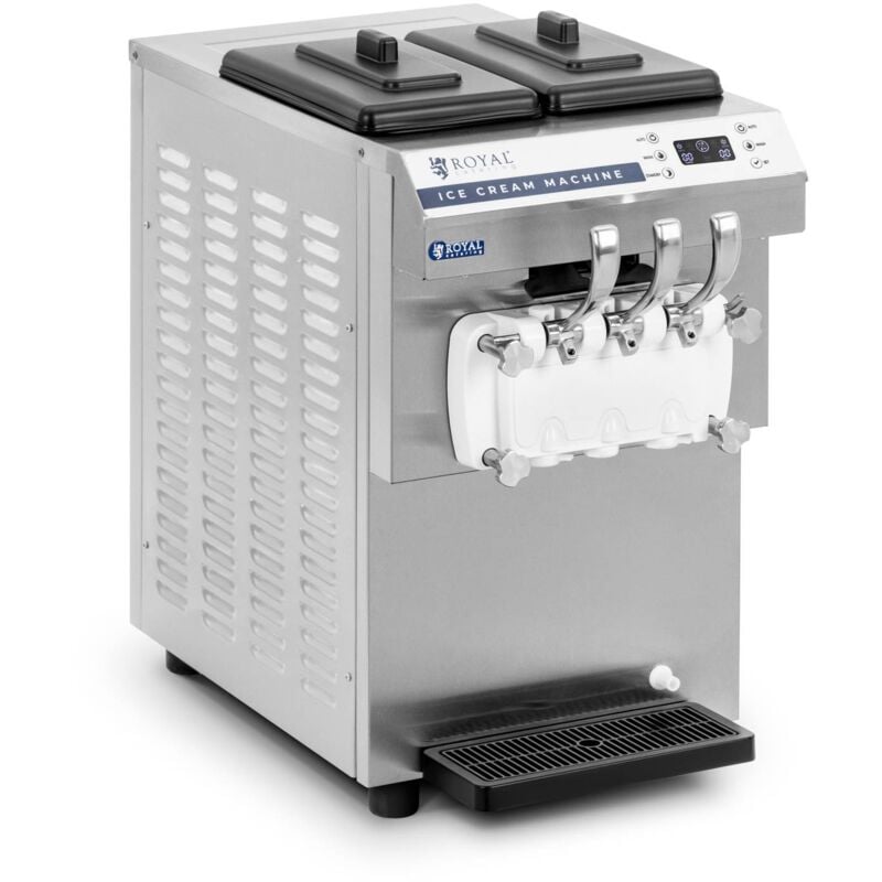 Machine à glace italienne 1350 W 16 l/h 3 parfums Machine à glace italienne pro