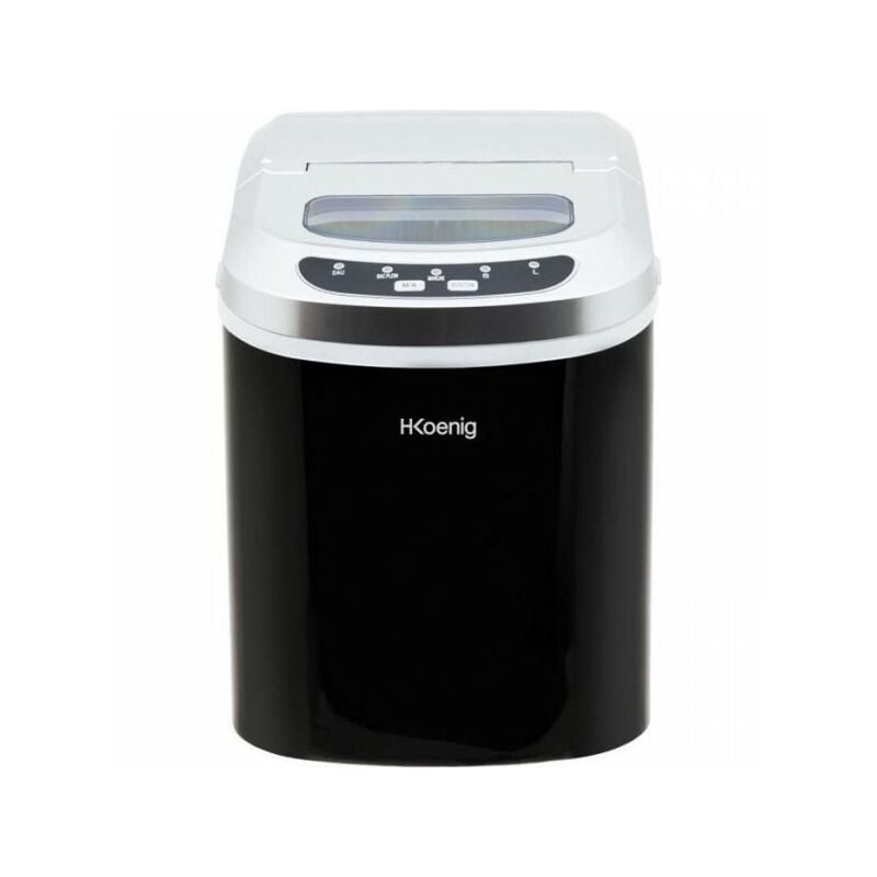 Machine a Glaçon HKoeNIG - KB12 - Jusqu'a 12kg de glaçons par jour - 6 a 13 minutes de production - Noir