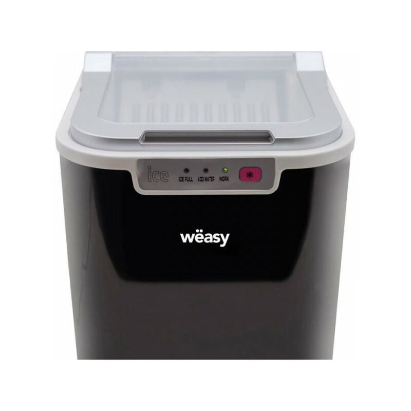 Machine a Glaçon Weasy KW12 - Jusqu'a 12 kg de glaçons par jour - 7 a 12 minutes de production - Noir