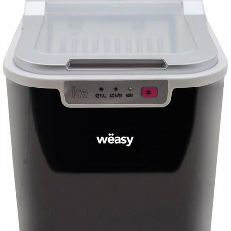 Machine a Glaçon  WEASY - KW12 - Jusqu'a 12 kg de glaçons par jour - 7 a 12 minutes de production - Noir