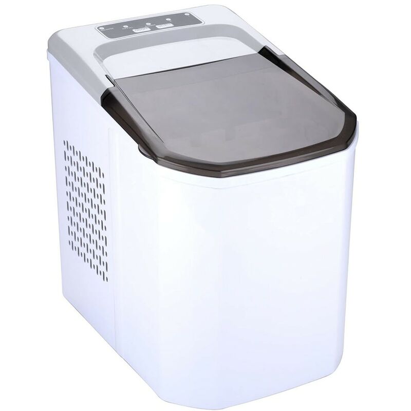 Machine à glaçons 112W Cycles de 9 glaçons 10 à 12 min 2 tailles Couvercle Transparent Alpina