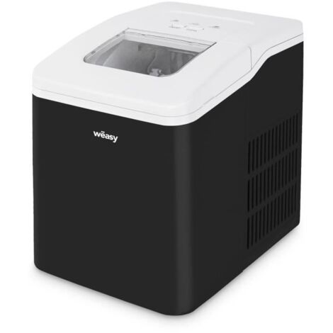 Machine à glaçons 12 kg – Réservoir 2,2 L – Puissance 120 W – Bac amovible avec hublot – Indicateur absence d'eau – Weasy
